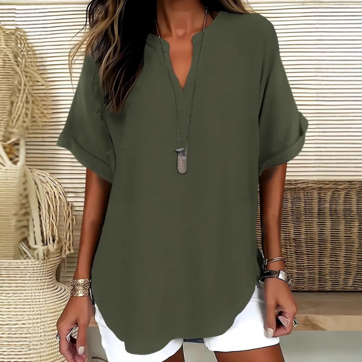 Louvine | Blouse fluide élégante au col