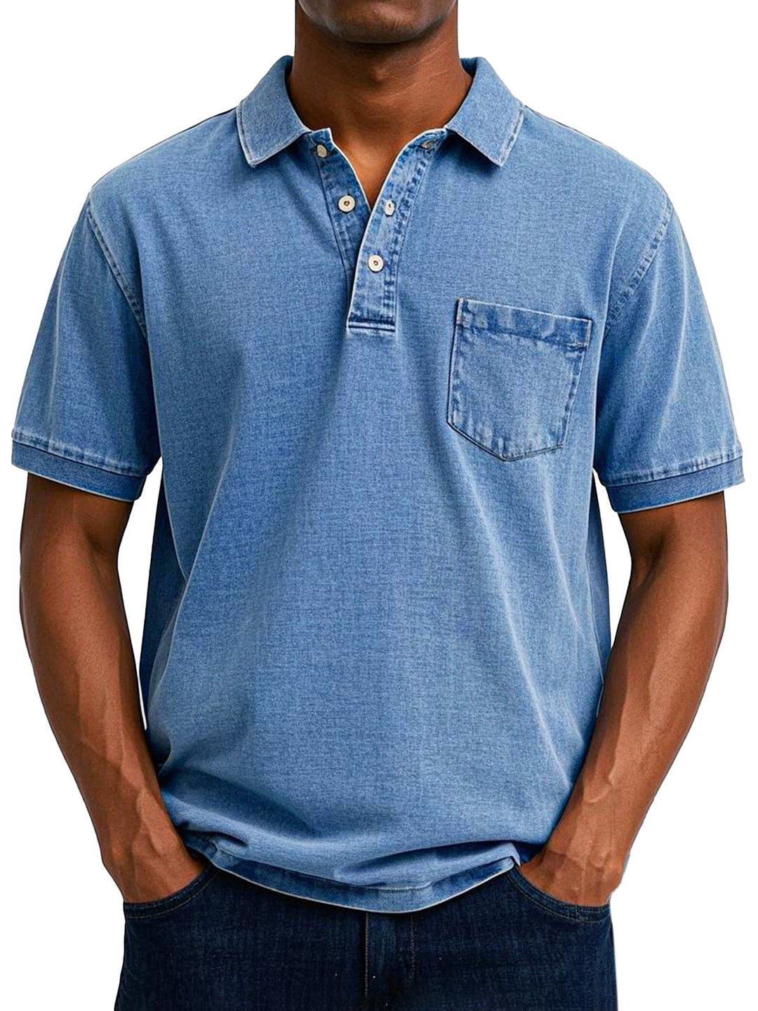 Louvine | Chemise Polo Vintage Décontractée pour Homme – Modèle 1