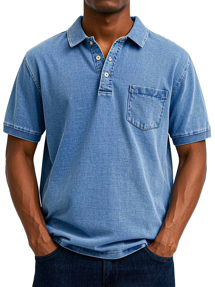 Louvine | Chemise Polo Vintage Décontractée pour Homme – Modèle 1