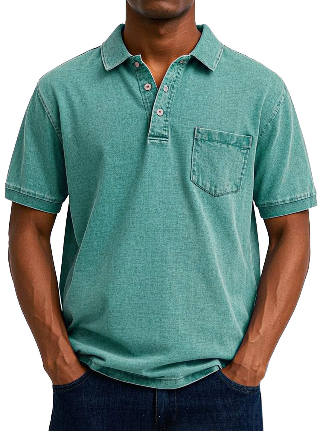 Louvine | Chemise Polo Vintage Décontractée pour Homme – Modèle 1