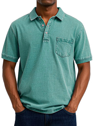 Louvine | Chemise Polo Vintage Décontractée pour Homme – Modèle 1
