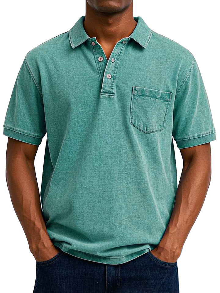 Louvine | Chemise Polo Vintage Décontractée pour Homme – Modèle 1