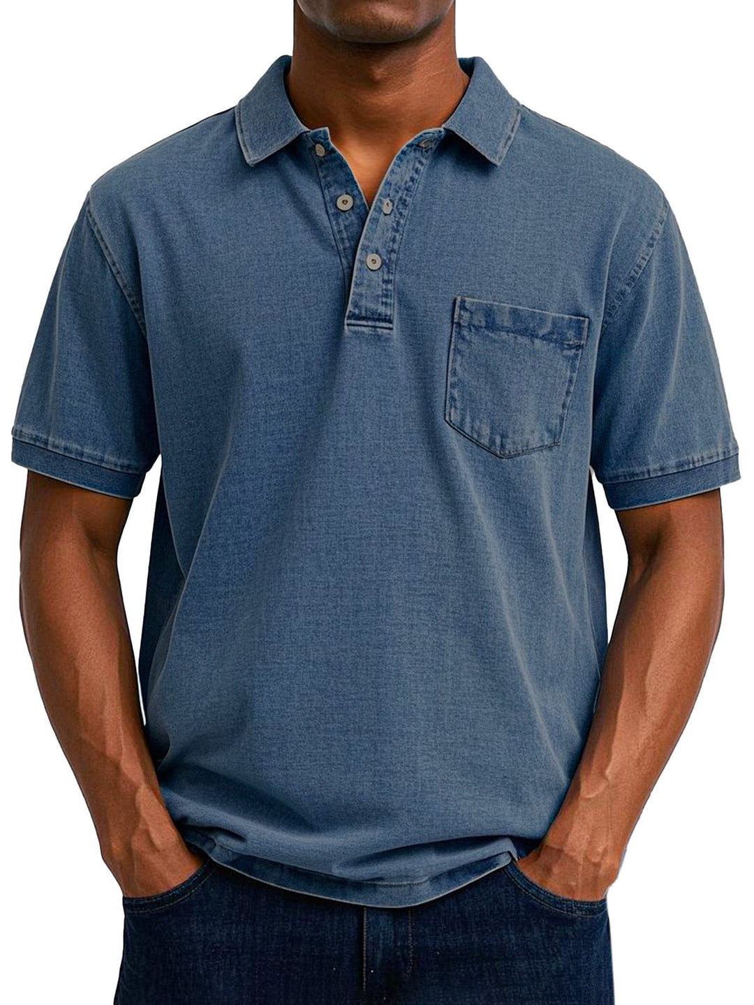 Louvine | Chemise Polo Vintage Décontractée pour Homme – Modèle 1