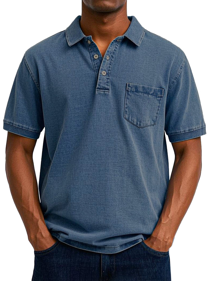 Louvine | Chemise Polo Vintage Décontractée pour Homme – Modèle 1