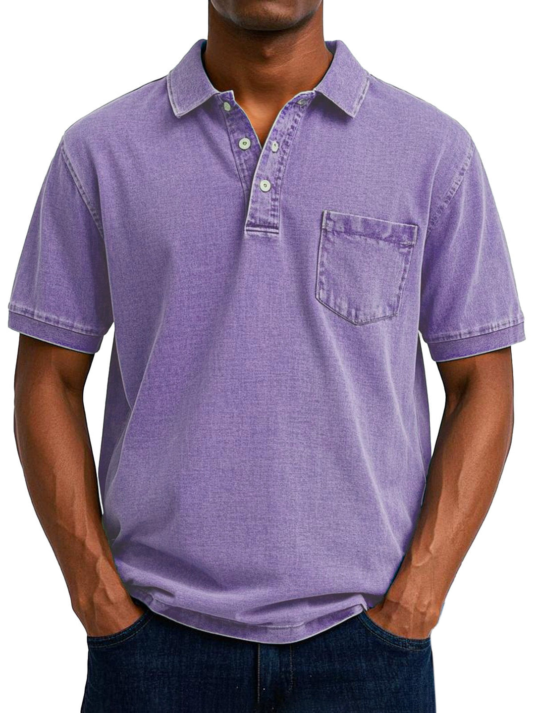 Louvine | Chemise Polo Vintage Décontractée pour Homme – Modèle 1