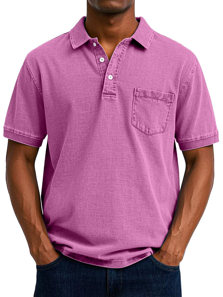 Louvine | Chemise Polo Vintage Décontractée pour Homme – Modèle 1
