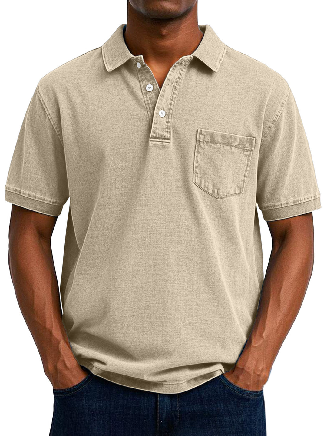 Louvine | Chemise Polo Vintage Décontractée pour Homme – Modèle 1