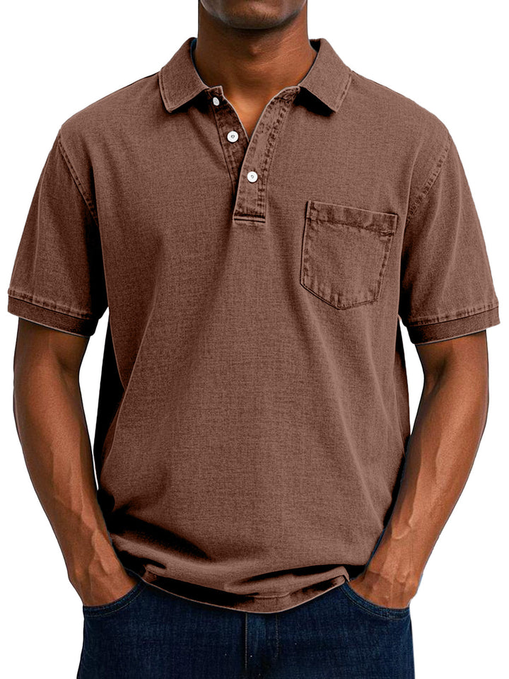 Louvine | Chemise Polo Vintage Décontractée pour Homme – Modèle 1