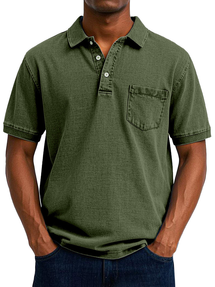 Louvine | Chemise Polo Vintage Décontractée pour Homme – Modèle 1