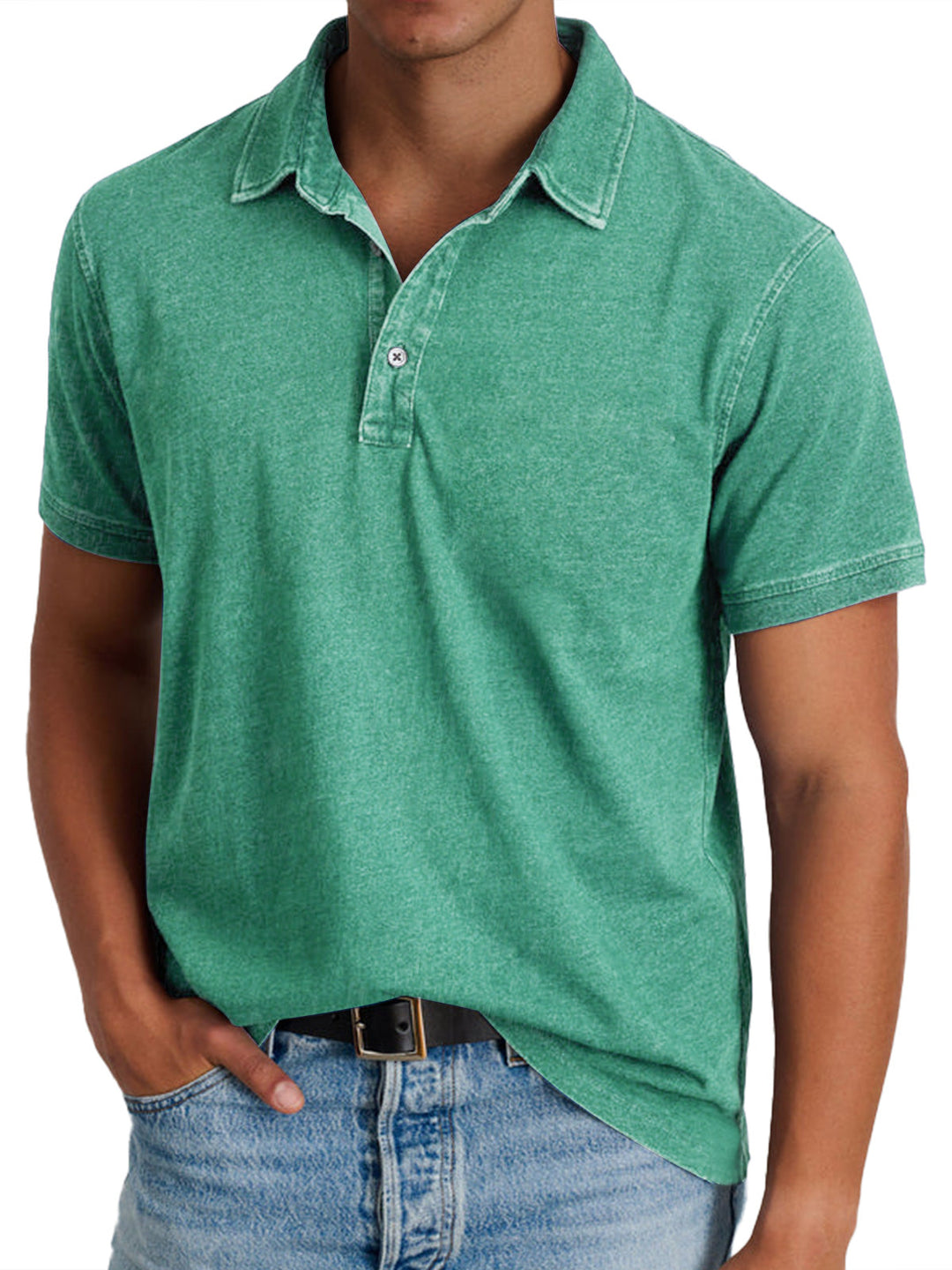 Louvine | Polo avec collier pour hommes – Modèle 1