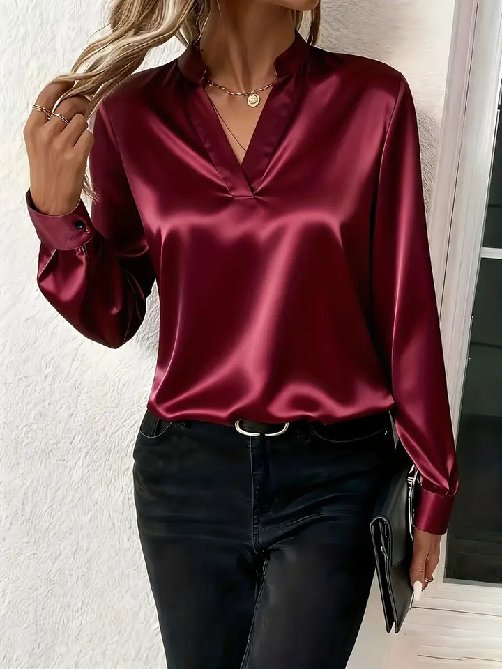Louvine | Blouse satinée élégante intemporelle