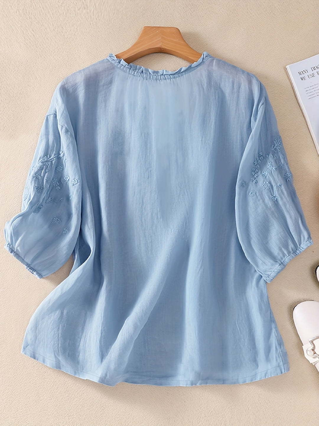Louvine | Blouse brodée élégante