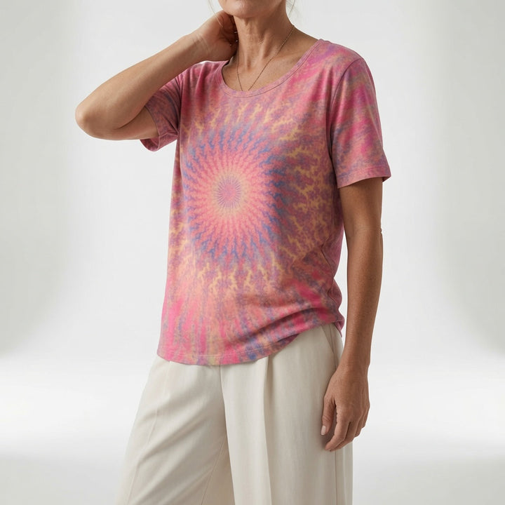 Louvine | T-shirt fluide imprimé artistique