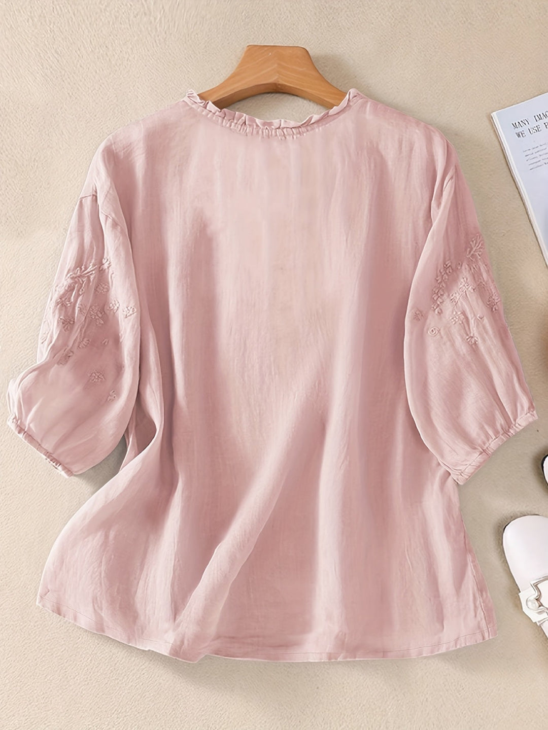 Louvine | Blouse brodée élégante