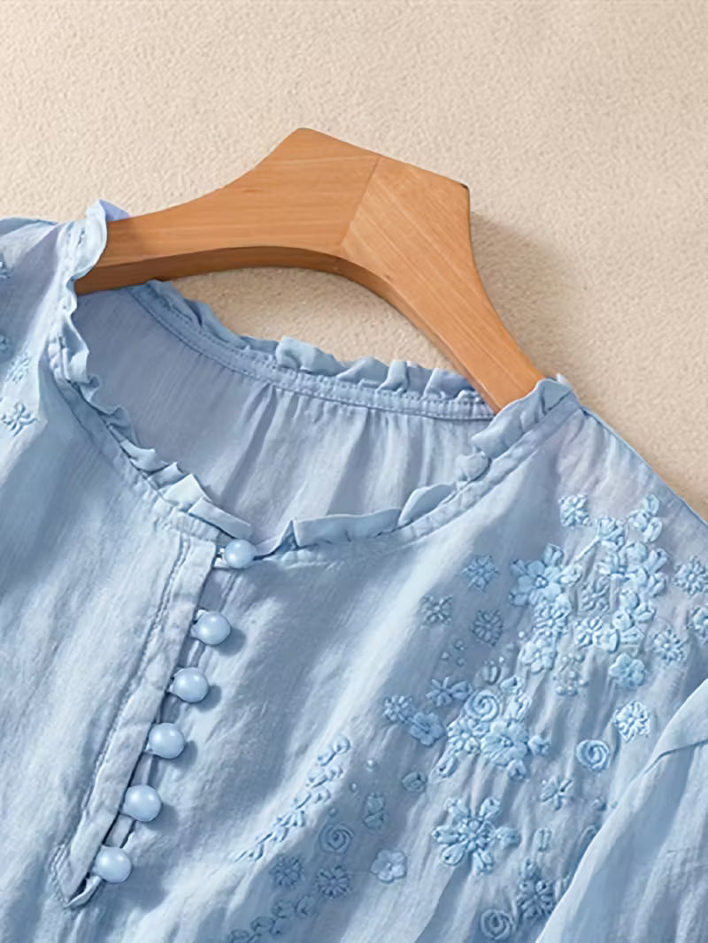 Louvine | Blouse brodée élégante