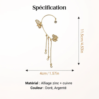 Violet™ — Boucles d’oreilles papillon élégance lumineuse