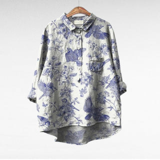 Louvine | Chemise florale artistique fluide