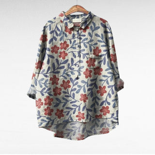 Louvine | Chemise florale artistique fluide