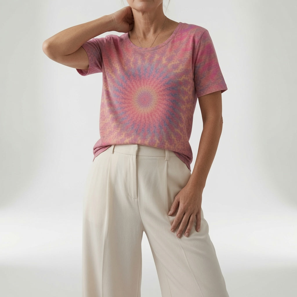 Louvine | T-shirt fluide imprimé artistique