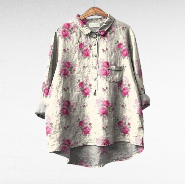 Louvine | Chemise florale artistique fluide