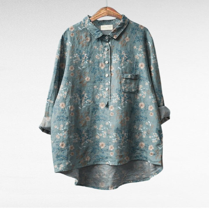 Louvine | Chemise florale artistique fluide