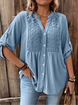 Louvine | Blouse élégante en matériau haut de gamme