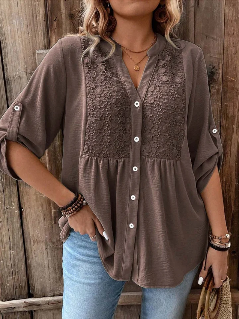 Louvine | Blouse élégante en matériau haut de gamme