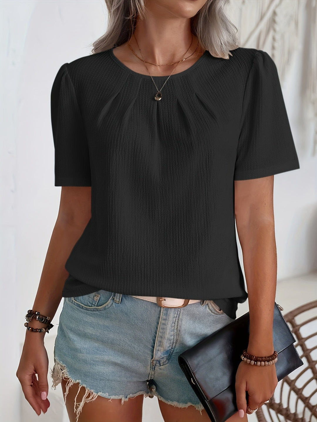 Louvine | T-shirt élégant à texture