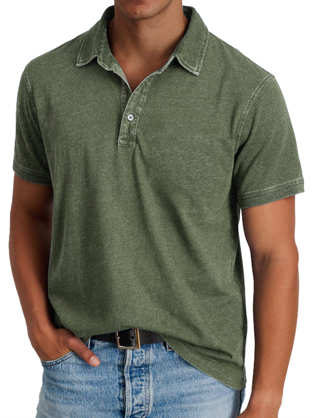 Louvine | Polo avec collier pour hommes – Modèle 1