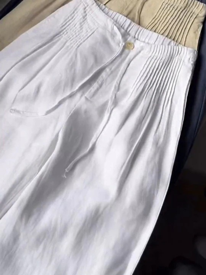 Louvine | Pantalon large en matériau haut de gamme