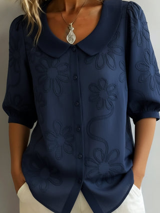 Louvine | Blouse légère florale élégance naturelle – Modèle 1