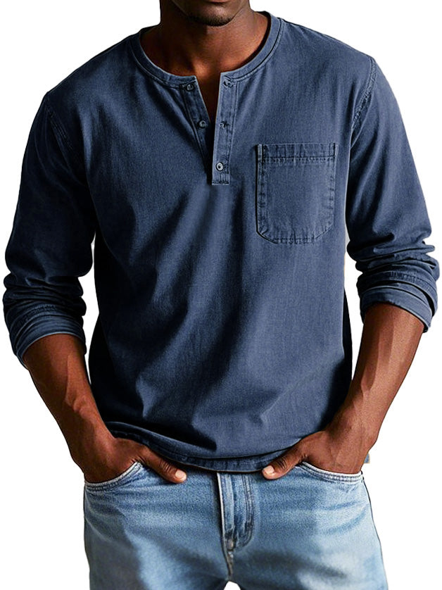 Louvine | Chemise Vintage à Manches Longues – Modèle 1