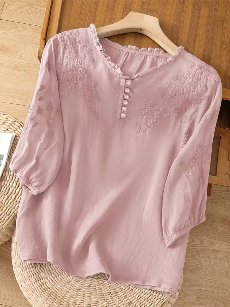 Louvine | Blouse brodée élégante