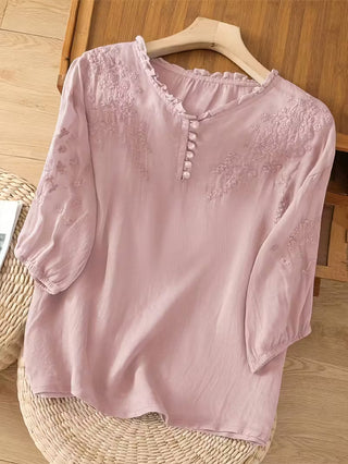Louvine | Blouse brodée élégante