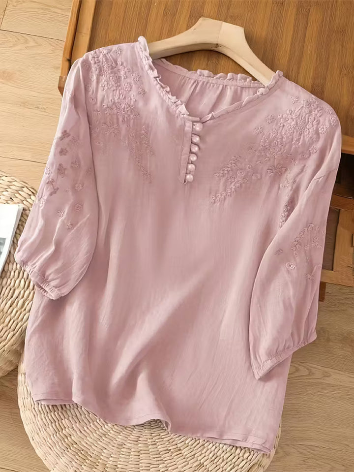 Louvine | Blouse brodée élégante