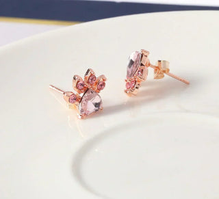 Arbour – Parure de bijoux 4 pièces avec patte et cœur en zirconia