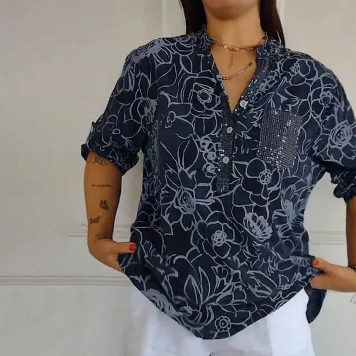 Louvine | Blouse élégante à imprimé