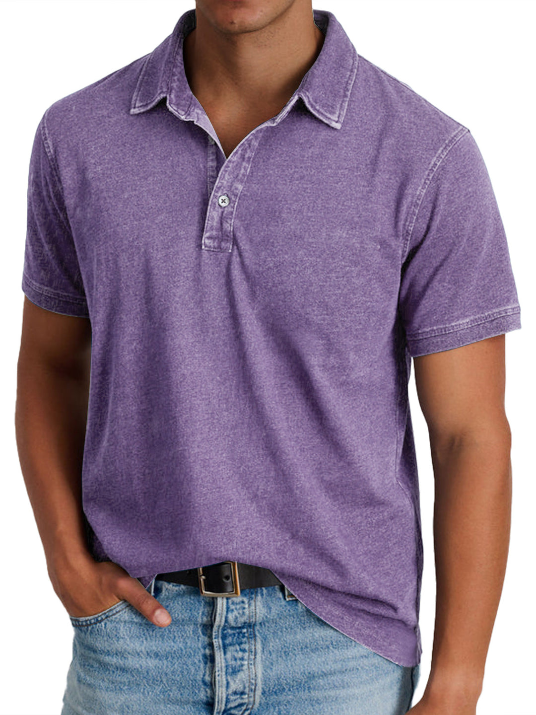 Louvine | Polo avec collier pour hommes – Modèle 1
