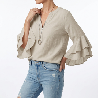 Louvine | Blouse fluide manches volantées