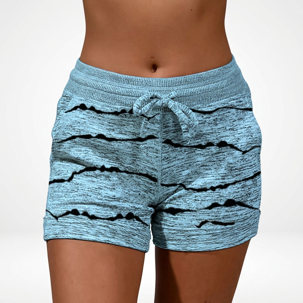 Louvine | Short imprimé poches cordon