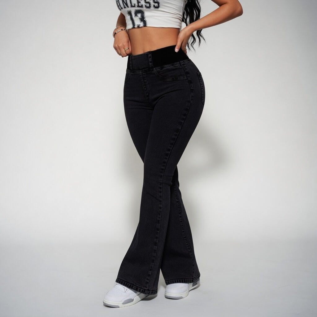Louvine | Jean flare taille haute