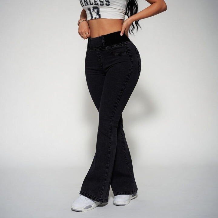 Louvine | Jean flare taille haute