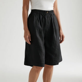 Louvine | Short large taille élastique