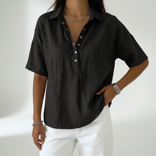 Louvine | Blouse col chemise décontractée