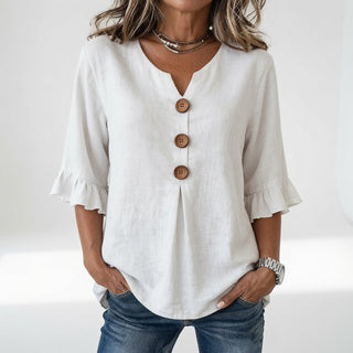 Louvine | Blouse col V boutons