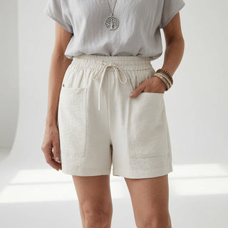 Louvine | Short taille élastique poches