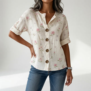 Louvine | Blouse florale élégance quotidienne