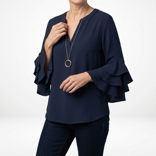 Louvine | Blouse fluide manches volantées