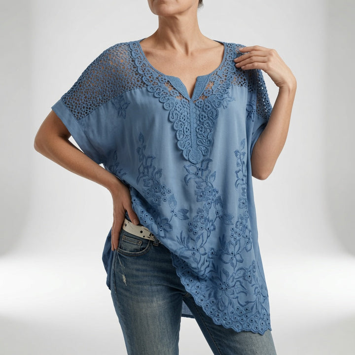 Louvine | Blouse col V dentelle