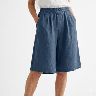Louvine | Short large taille élastique